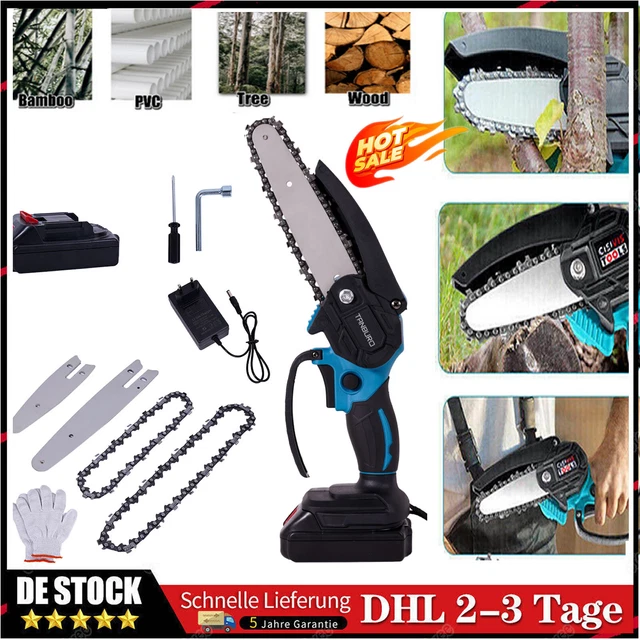 8000mAh Mini Motosega Elettrica A Batteria Da 8 Pollici Con - Foto 9