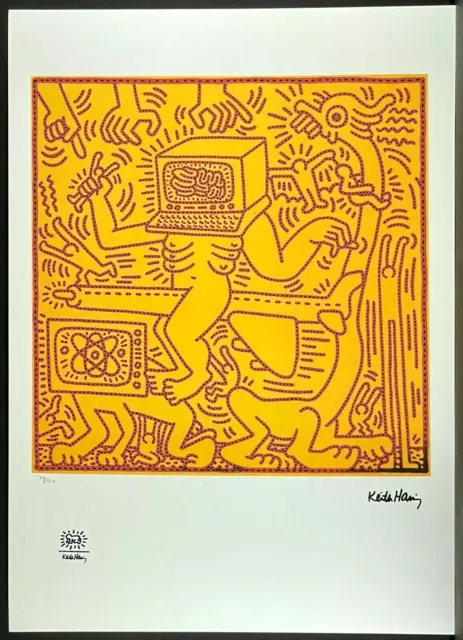 KEITH HARING * Untitled * signed lithograph * Kunstdruck * limited # 29/150