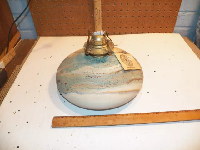 CHARLES FOCHT Art Pottery Ceramic Oil Lamp - Tucson, AZ