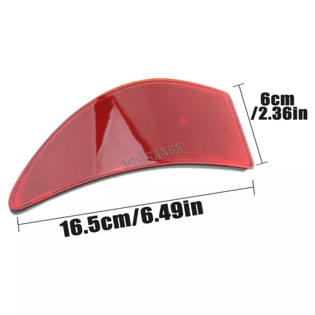 For Lexus IS250 IS350 220d 2006-2013 Rear Bumper Reflector Light Red Lens Cover 2