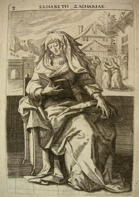 `Elisabeth, Mutter Des Johannes´ Kopie Nach J. Collaert U. Maerten De Vos, ~1680