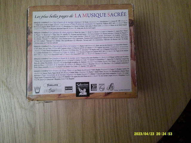 COFFRET 5 CDS Les Plus belles pages de la Musique Sacrée EUR 6,00
