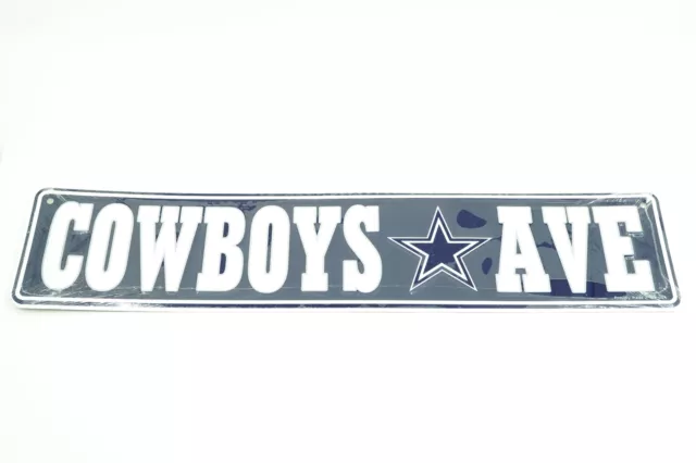 Dallas Cowboys NFL Licensed 4" x 18" Street Aluminum Wall Man Cave Sign