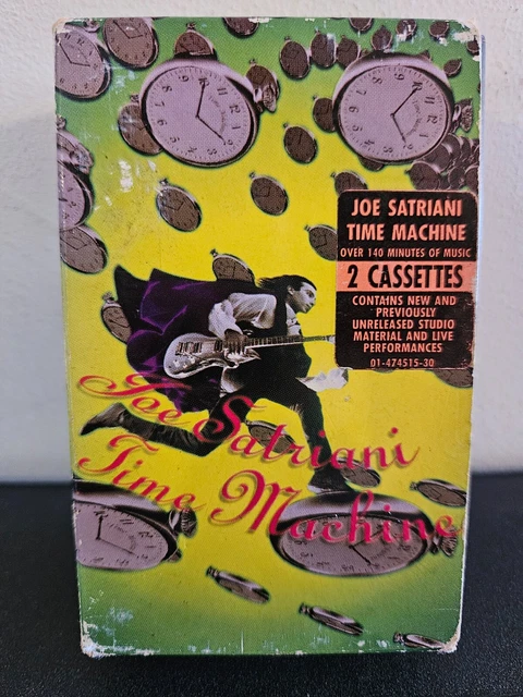 JOE SATRIANI TIME Machine 1993 CASSETTE TAPE 2 CASSETTES HARD ROCK 