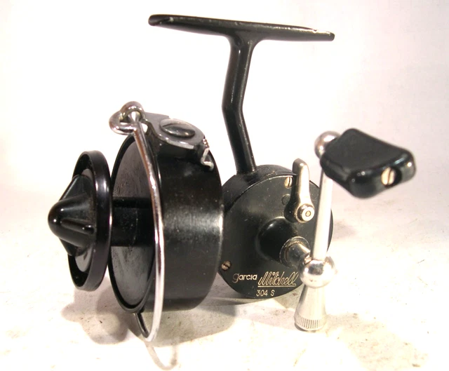Vintage Garcia Mitchell 304 Spinning Fishing Reel W/ Correct Box Made In France - Foto 6