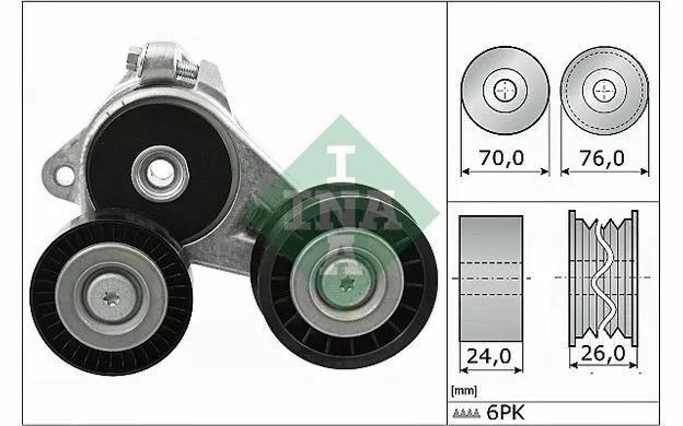 INA Galet tendeur (courroie d'accessoire) pour FORD FOCUS 534 0309 10
