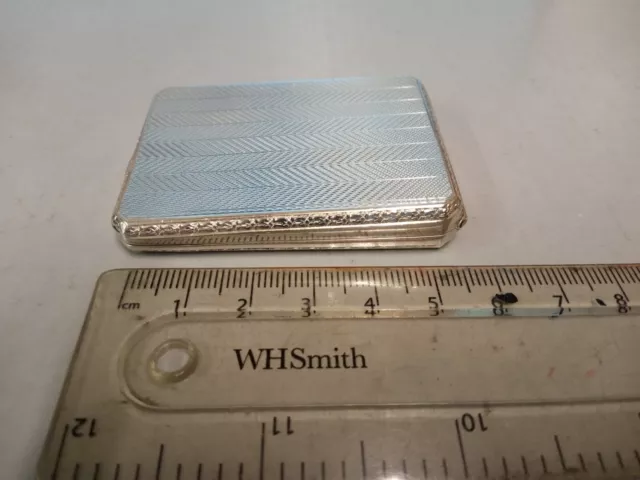 Silver hallmarked London 1929 matchbook holder with matchbook.
