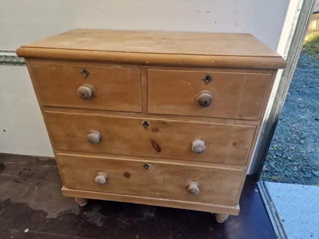 Victorian Pine Large Chest Of Drawers Stunning Solid Antique Drawers For Home