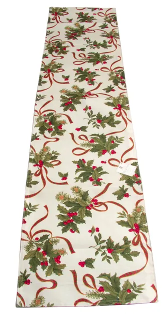 Fete De Noel Collection Christmas Winter Table Runner 16x72 inches CLOSEOUT