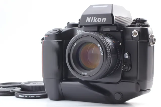 LCD Works NEAR MINT+3 NIKON F4S 35mm SLR Film Camera + af nikkor 50mm f1.4 JAPAN