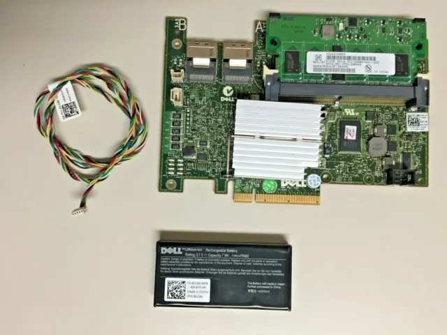 Dell PERC H700 SAS RAID CONTROLLER 512GB CACHE Dell P/N 039H7H & 0NU209 Battery