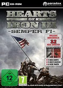 Hearts of Iron 3 Semper Fi (Add-On ) (PC) by Koc... | Game | condition very good