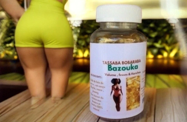 Gélules Maca Tassaba Botcho Bobaraba - Complément Pour élargissement Hanches & Fesses - 100 Gélules