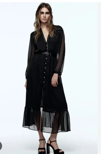 midi mesh dress with sleeves Ruched Mesh Midi Dress