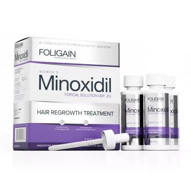 Foligain® Minoxidil 2% Trattamento Per La Ricrescita Dei Capelli Per Donne