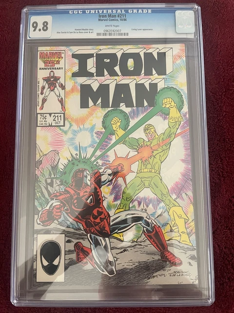 Iron Man #211 (Marvel, 1986) CGC NM/MT 9.8 White pages