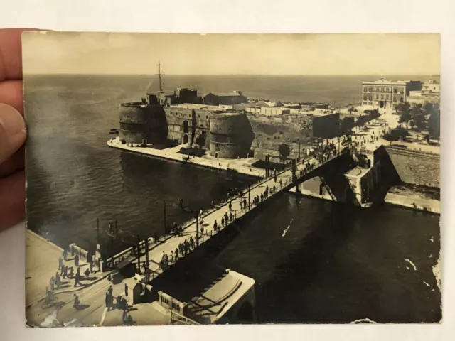 1949 Taranto Ponte Girevole e Castel S. Angelo Ediz Fratelli Iozzi, Viaggiata