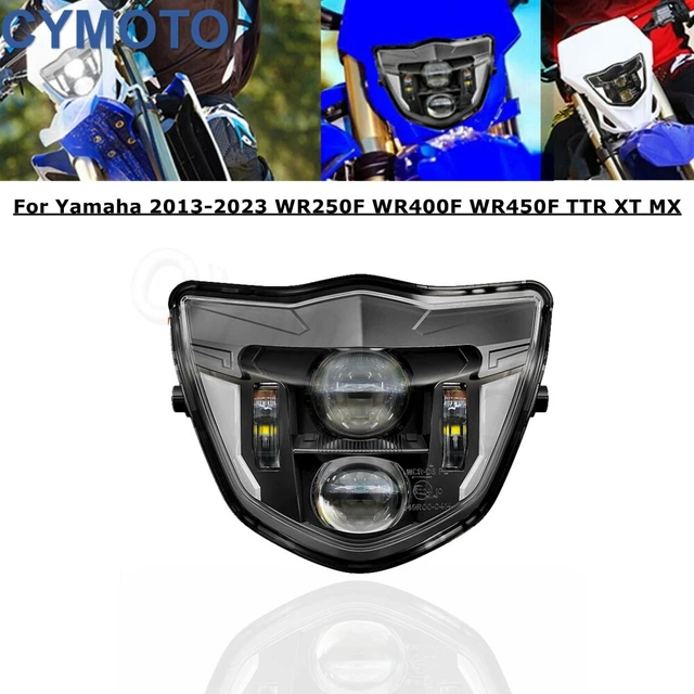 Supermoto E24 LED Headlight For Yamaha 2013-2023 WR250F WR400F WR450F TTR XT MX