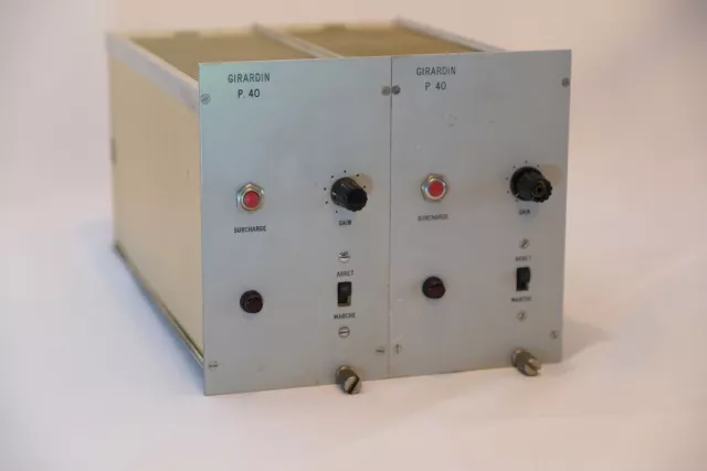 Set of two VINTAGE amplifiers GIRARDIN P40 40 Watts