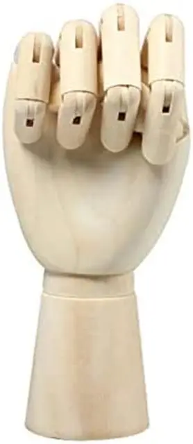 Figura de mano maniquí modelo de mano de madera de 7 pulgadas modo manual flexible