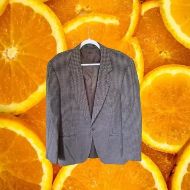 HARDY AMIES‎ BROWN and Black Checked Suit Jacket Size 42L $125.00 ...