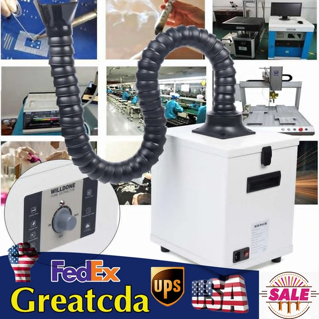 Solder Fume Extractor - Powerful 150W Suction, Low-Noise, 3-Stage Filtration