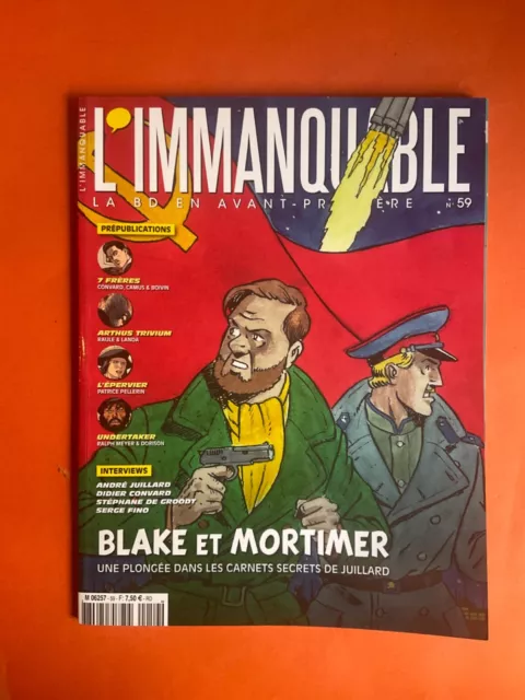 Revue L’immanquable N°59 La Bd En Avant Première Blake Et Mortimer Tbe