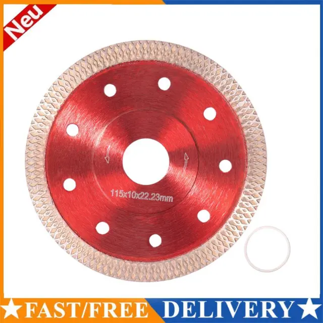 Hojas de sierra de diamante disco de rueda de corte de madera para azulejos de cerámica (rojo 115 mm)