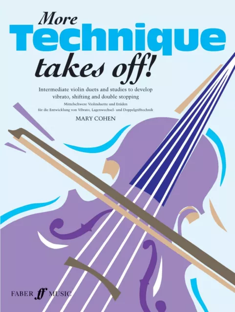 More Technique Takes Off! Violin Solo by Mary Cohen, NEW Book, FREE & FAST Deliv