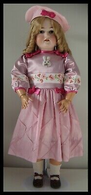 robe poupée ancienne SFBJ Jumeau Kestner Halbig Heubach dress antique doll 