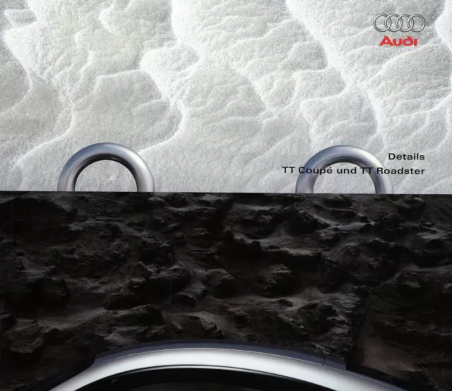 Audi TT Coupé Roadster Details Prospekt 2001 21.5.01 D brochure catalog Katalog