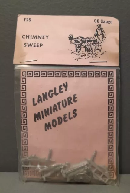 Kit Diorama De Colección Barrido de Chimenea Metal Blanco Sin Granja 1:76 Fabricación de Modelos en Miniatura