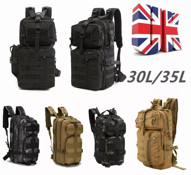 Military Tactical Army Backpack Rucksack Camping Hiking Trekking Outdoor Bag 30L