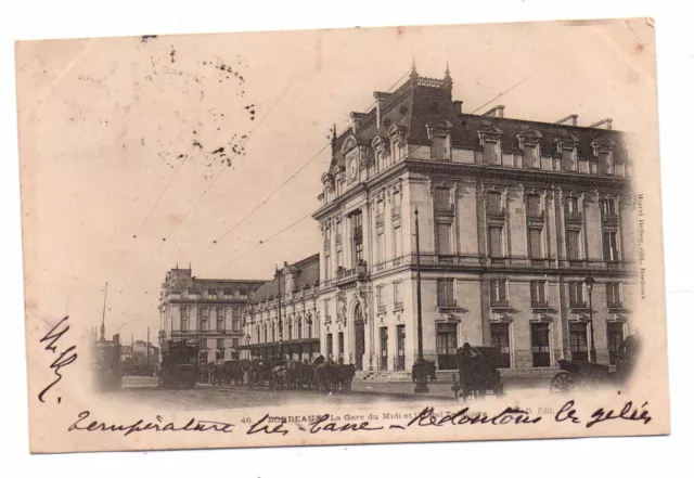 33 - cpa - BORDEAUX - La gare du Midi ( i 79 )