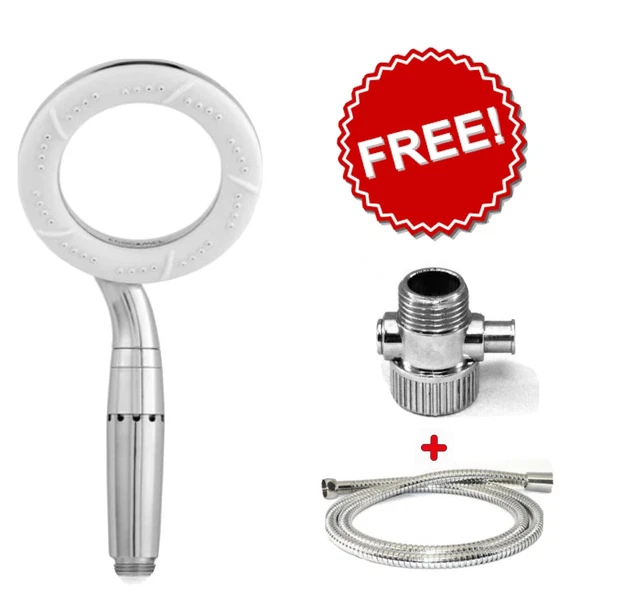 ECOCAMEL ORBIT ECO Shower Head Chrome Caravan Motorhome with FREE Hose