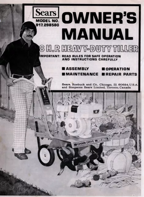 Sears tiller model 917 2025