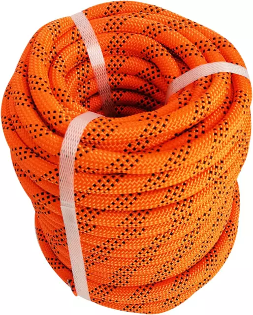 1/2 in by 100 FT Double Braid Rope Nylon Pulling Rope Arborist Rigging Rope Sail