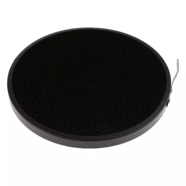 40° Honeycomb Grid Mesh for 7-inch Reflector Diffuser Lamp Shade Dish -Black