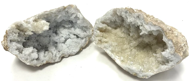 FM0348 Fipro Minerals Geode Quarz Kristall Druse Marokko Glücksgeode Paar 1539g
