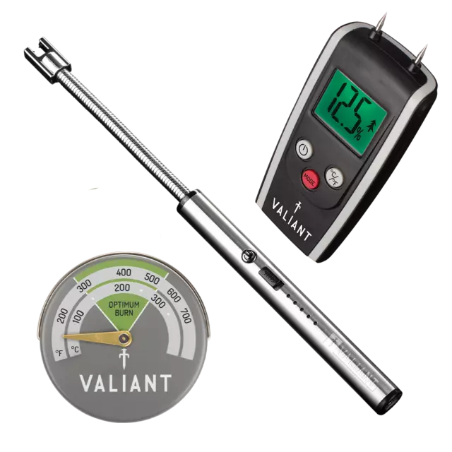 Valiant Stove Essential Tools Kit - Incl. Thermometer, Lighter & Moisture Meter