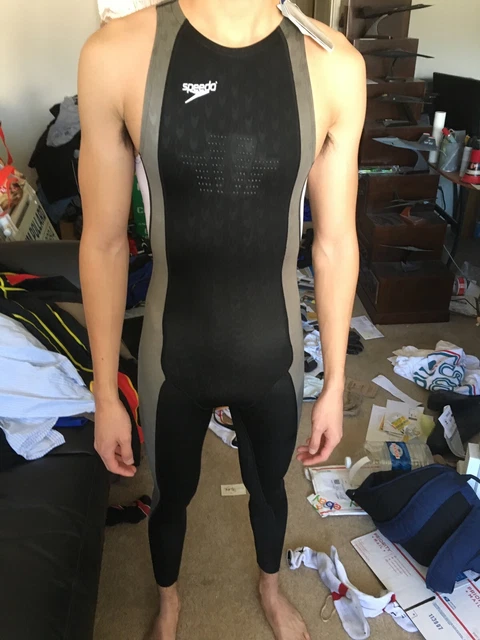 SPEEDO Fastskin FULL BODY ARMS swimsuit skinsuit speedsuit Recordbreaker  Olympic