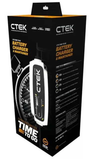 CTEK CT5 Time to Go - 12V Chargeur de Batterie au Plomb 2