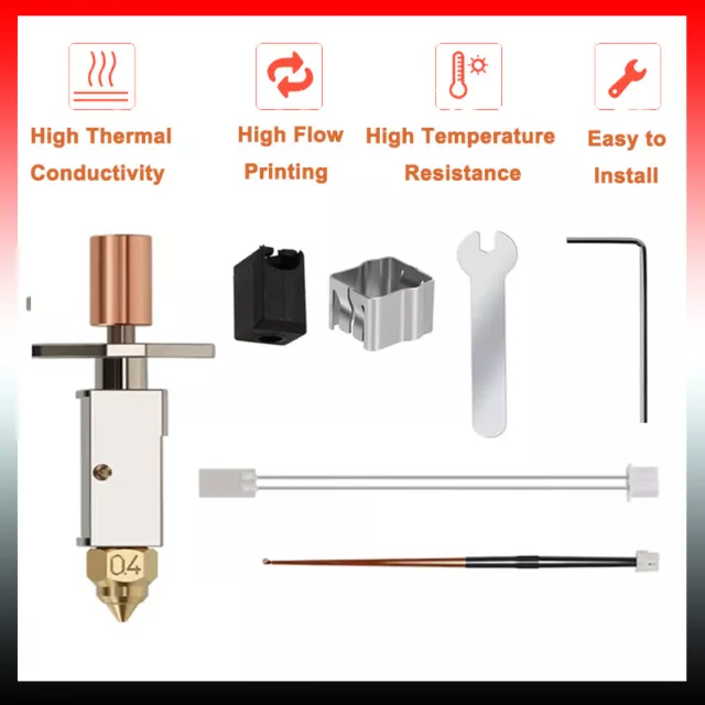 For Creality K1/K1 Max Ceramic Heating Block Hotend Kits Extrud 3D Printer Parts