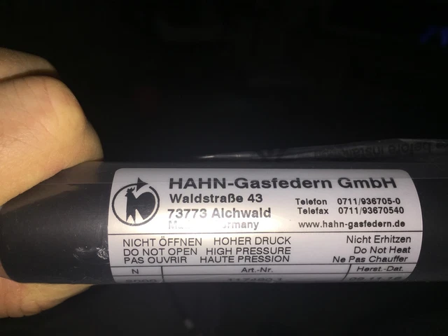 Neu HAHN GASFEDERN 1274673 Gasfeder N-3500