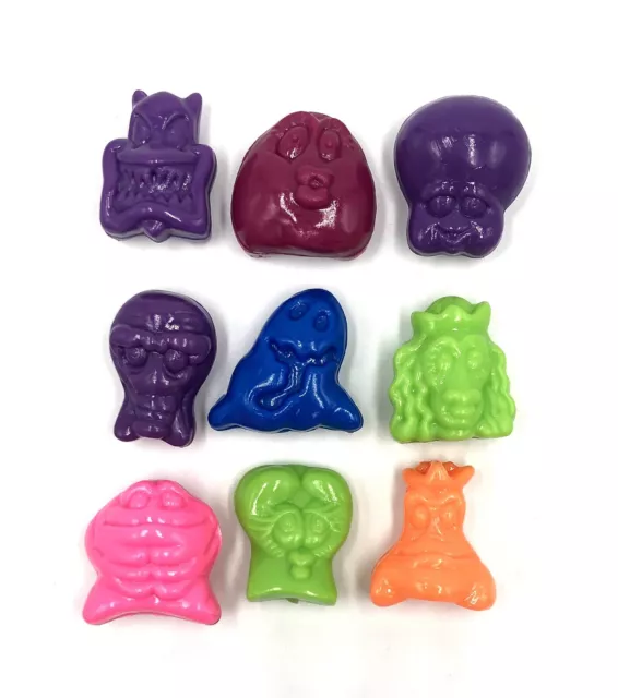 Crazy Bones Coca Cola Geloucos Rockeiros GLITTER TEAL LIPS *Extremely  Rare*