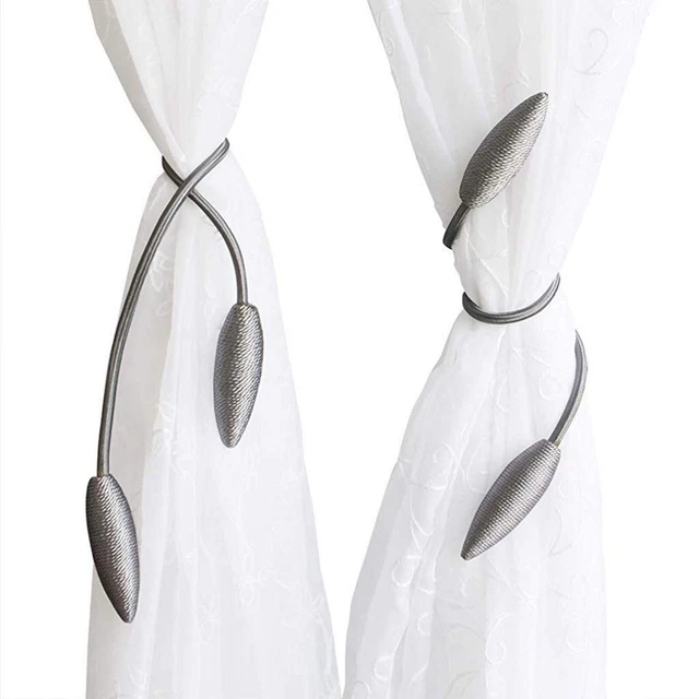 Beautiful Curtain Holder tieback color GREY for Home Decor Set of 2