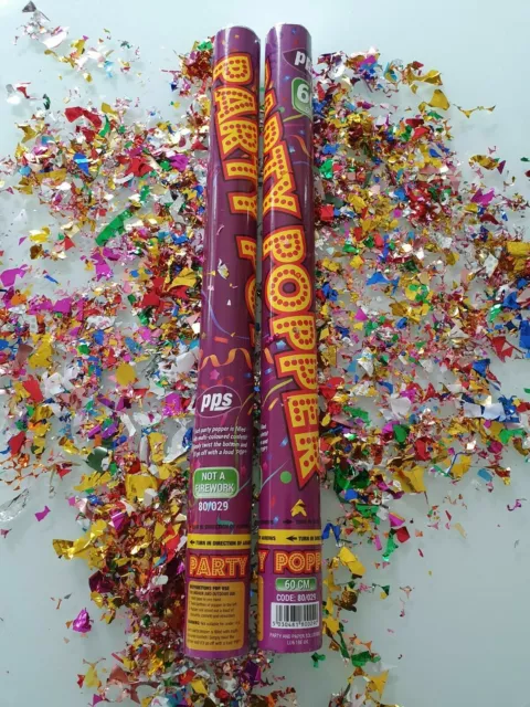 Extra Large Compressed Air Color Confetti Birthday Party Cannon Poppers Shooters