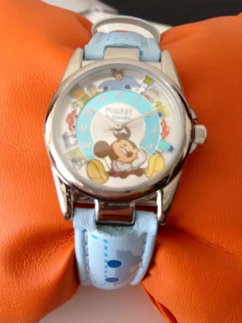 o13-136 Orologio Disney Mickey Mouse Bambino Bimbo Ragazzo Watch Kids Uhr Montre