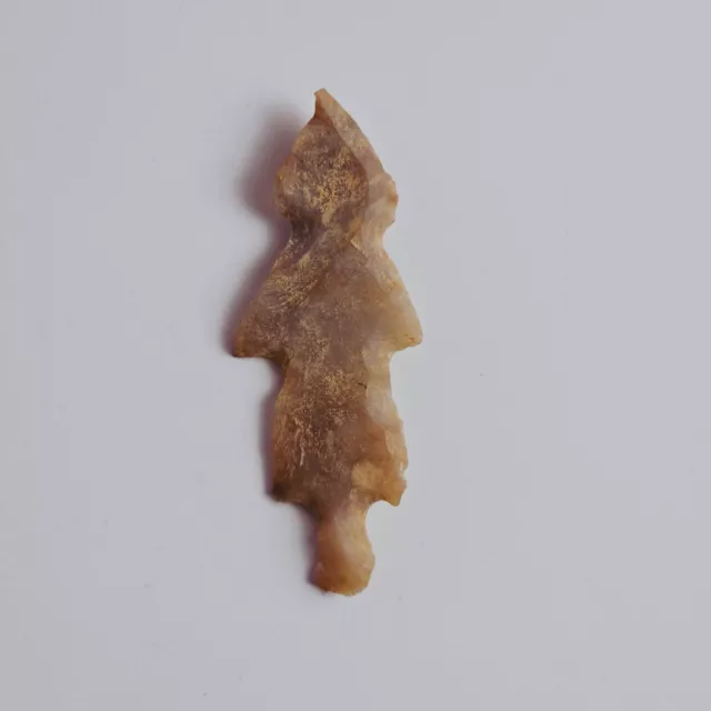 Neolithic Flint Carved Arrowhead Stone Age Britain War Relic 3000 B.c.