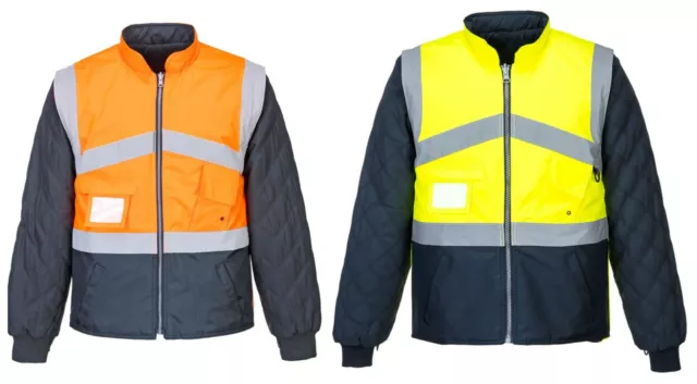 Portwest S769 Hi-Vis 2 Tone Taped Seams Reversible Breathable Jacket